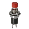 MODE 44-552-0 PUSH BUTTON SWITCH, SPST OFF-(ON) N/O         MOMENTARY, 1A @ 125VAC, WITH RED BUTTON, SOLDER TERMINALS