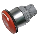 MODE 44-710R-0 RED PANIC STOP ACTUATOR, 22MM DIAMETER,      36MM DIAMETER BUTTON, E-STOP LOCKING TWIST TO RELEASE