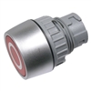 MODE 44-725R-0 LIGHTED ALTERNATE ACTION ACTUATOR FLUSH      BUTTON, 22MM DIAMETER, LENS IS RED WITH WHITE CIRCLE