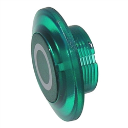 MODE 44-727G-0 MUSHROOM CAP FOR 44-727-0 ACTUATOR,          22MM DIAMETER, 36MM DIAMETER GREEN BUTTON LENS