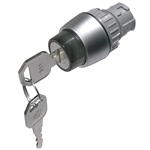 MODE 44-740-0 KEY ACTUATOR / SWITCH, 3 POSITION, 22MM       DIAMETER: LEFT/RIGHT = ON : CENTER = OFF