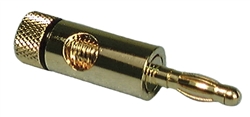 PHILMORE 45-240 GOLD BANANA PLUGS, STACKABLE STYLE,         ACCEPTS UP TO 10AWG, 2/PACK