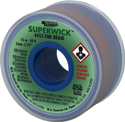 MG CHEMICALS 453 SUPER WICK #3 GREEN .075" DESOLDERING      BRAID (50FT)