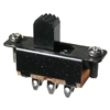 MODE 46-009-0 SLIDE SWITCH DPDT ON-ON, 0.5A @ 50VDC, SOLDER TERMINALS