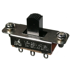 MODE 46-011-2 SLIDE SWITCH DPDT ON-OFF-ON, 1.5A @ 250VAC,   SOLDER TERMINALS, 2/PACK