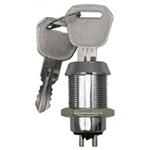 MODE 47-282-1 KEY SWITCH (ASSORTED KEYS) SPST, 4A @ 125VAC, KEY REMOVABLE IN EITHER POSITION