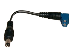 PHILMORE 48-1262 DC POWER PLUG ADAPTER, 2.5MM X 5.5MM PLUG  TO SOLDERLESS TERMINAL BLOCK