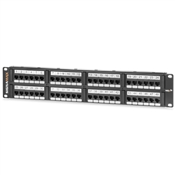 SIGNAMAX 48458MDX-C5E 48 PORT LOADED CAT5E MDX-SERIES       UNSHIELDED PATCH PANEL, 2 RMU (2U)