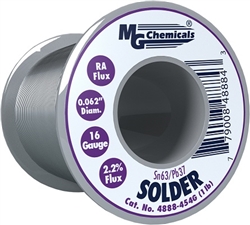 MG CHEMICALS 4888-454G SOLDER 16AWG .062"(1.5MM) 1LB 63/37