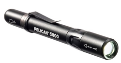 PELICAN 5000 BLACK PEN STYLE INSPECTION FLASHLIGHT,         UP T0 202 LUMENS, 3 MODES: HIGH / LOW / FLASHING
