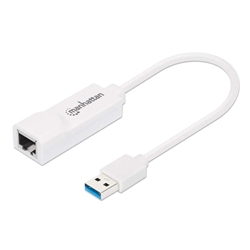 MANHATTAN 506847 USB 3.0 TO GIGABIT NETWORK ADAPTER,        10/100/1000 MBPS GIGABIT ETHERNET, SUPERSPEED USB