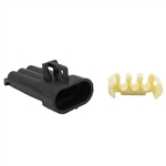 PICO 517-91 3-WAY MALE METRI-PACK HOUSING ASSEMBLY, 150     SERIES, TPA LOCK INCLUDED, 2/PACK (OEM: 12129615, 12052845)