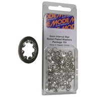 MODE 54-418-100 2.6MM NICKEL PLATED INTERNAL STAR LOCKWASHER (METRIC) 100/PACK