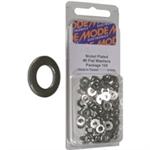 MODE 54-517-100 #2 NICKEL PLATED FLAT WASHERS (UNC) 100/PACK