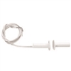 NTE 54-628 RESESSED MOUNT MAGNETIC REED SWITCH, 10W/VA SPST-NO, 3/8" WHITE WITH 18" LEADS, FOR CLOSED LOOP ALARM SYSTEM