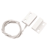 NTE 54-632 MAGNETIC REED SWITCH, 10W/VA SPST-NO, ADHESIVE & SCREW MOUNT, WHITE W/18" LEADS, FOR CLOSED LOOP ALARM SYSTEM