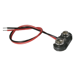 MODE 57-902M-0 "T" TYPE MOLDED 9V BATTERY SNAP, 24AWG 150MM LONG