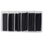 PICO 57-91 2:1 BLACK SINGLE WALL SHRINK TUBE ASSORTMENT     KIT, 1/8" TO 3/4"