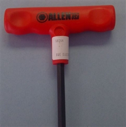 ALLEN 1/4" T-HANDLE HEX KEY 9"LONG 58264                    *CLEARANCE*