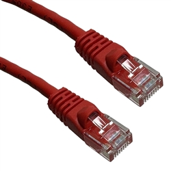 PSI 5E04UMRD-PC-03 CAT5E RED PATCH CORD WITH SNAGLESS       BOOT, 350MHZ UTP, WIRED T568B, 3' LENGTH