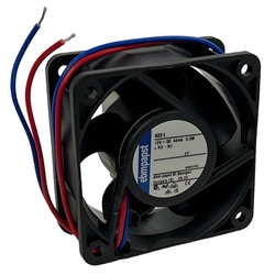 EBM-PAPST 622L 12VDC BALL BEARING FAN 60MM X 60MM X 25MM    12.4CFM 22DB 0.53W 0.04A 3200RPM 2 WIRE