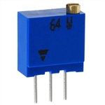 VISHAY SPECTROL 64W102 TRIMMER POTENTIOMETER 1K OHM 0.5 WATT 25 TURN, PCB MOUNT TRIMPOT, TOP ADJUSTMENT: 1 KOHMS 0.5W