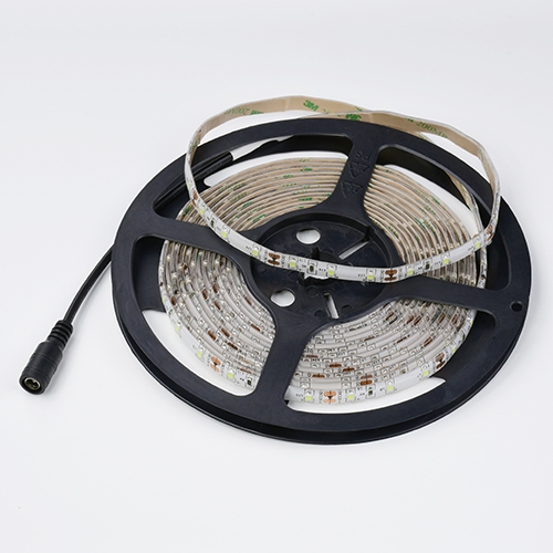 NTE 16.4FT (5M) 12V 24W WARM WHITE LED STRIP 69-V46WW-WR    PRE-WIRED 2.1MM PLUG END, WATER RESISTANT (CENTER +)