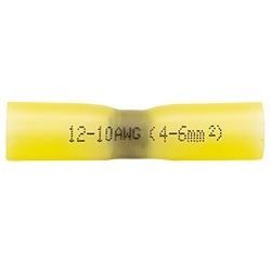 PICO 6900-CS YELLOW 12-10AWG SOLDER-SHRINK BUTT SPLICE      CONNECTOR, ADHESIVE LINED, 25/PACK