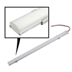 NTE LED BAR 612MM LENGTH 12VDC 72 WHITE 2835 LEDS 69LL13    GRAY ALUM HOUSING FROSTED LENS   12V/1A (940MA)