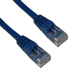 PSI DATA 6E04UMBL-PC-03 CAT6E BLUE PATCH CORD WITH SNAGLESS BOOT, 550MHZ UTP, WIRED T568B, 3' LENGTH