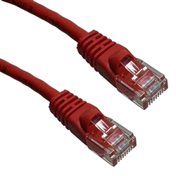 PSI DATA 6E04UMRD-PC-03 CAT6E RED PATCH CORD WITH SNAGLESS  BOOT, 550MHZ UTP, WIRED T568B, 3' LENGTH