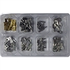 PICO 6NI-E NON-INSULATED TERMINAL ASSORTMENT KIT, AN        ASSORTMENT OF BUTTED SEAM RINGS, FLAGS, AND QUICK CONNECTORS