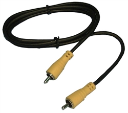 PHILMORE 70-2806 MINI COAX RCA VIDEO CABLE (M-M), 6' LENGTH