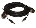 PHILMORE 70-5142 HIGH RESOLUTION SUPER VGA (S-VGA) CABLE    WITH 3.5MM AUDIO PLUG, HD15 D-SUB, MALE-MALE, 50' LENGTH