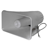 MODE 70-704-1 OUTDOOR HORN SPEAKER, 8 OHM @ 20W, WHITE ABS  PLASTIC, 4.5" X 8" OPENING, 12" WIRE LEADS