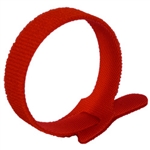 PICO 7008-5-34 HOOK & LOOP VELCRO CABLE TIE 8" RED 10/PACK