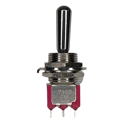 C&K 7105TZQE TOGGLE SWITCH SPDT (ON)-OFF-(ON), 5A @ 120VAC / 2A @ 250VAC, SOLDER TERMINALS