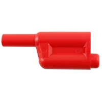 NTE RED STACKABLE SHROUDED BANANA PLUG 72-062