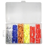 MODE 73-009-1 WIRE NUT (MARRETTE) ASSORTMENT KIT (102-PIECE): CONTAINS 24 OF EACH GRAY, BLUE & ORANGE; 15 YELLOW & RED