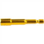 BOSS 1/4"X2.5" MAGNETIC YELLOW NUT DRIVE 73-110