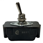 TE 7402K4 INDUSTRIAL GRADE TOGGLE SWITCH DPST ON-OFF, 20A @ 250VAC, 1-1/2HP @ 125VAC, 2HP @ 250VAC, SCREW TERMIANLS