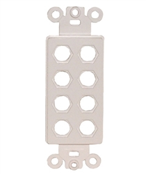 PHILMORE 75-4008 DECORA 'QUICK FIT' INSERT WITH 8 HOLES,    WHITE