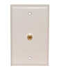 PHILMORE 75-620 SINGLE RCA JACK WALL PLATE, SOLDER TYPE