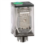 SCHNEIDER 750XBXRM4L-12D RELAY 12VDC DPDT 8 PIN OCTAL,      10A@277VAC/30VDC, CUL/CSA