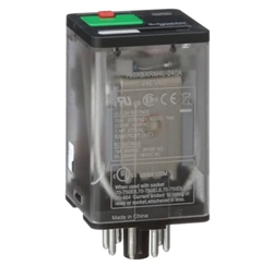 SCHNEIDER 750XBXRM4L-240A RELAY 240VAC DPDT 8 PIN OCTAL,    10A@277VAC/30VDC, CUL/CSA