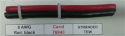 GENERAL CABLE 8AWG RED TEW STRANDED 105C WIRE 76843-03      CAROL BRAND (152M = FULL ROLL)