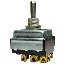 EATON 7701K2 TOGGLE SWITCH 3PDT ON-OFF-ON, 15A @ 125VAC (1HP) / 10A @ 250VAC (3/4HP), SCREW TERMINALS (SCREWS INCLUDED)