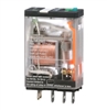 SCHNEIDER 781XAXRM4L-24D RELAY 24VDC SPDT 5 PIN SLIMLINE,   CSA: 15A@150VAC/28VDC 10A@277VAC, WITH TEST BUTTON & LED