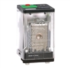 SCHNEIDER 788XBXRM4L-24A RELAY 24VAC DPDT 8 PIN,            10A@277VAC/30VDC, WITH TEST BUTTON & LED, CUL/CSA