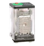 SCHNEIDER 788XCXRM4L-24A RELAY 24VAC 3PDT 11 PIN,           10A@277VAC/30VDC, WITH TEST BUTTON & LED, CUL/CSA